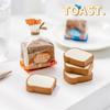 4pcs Toast Bread Eraser Set Novelty Rubber Erasers for Pencil Cleaning Correcting School Student Supplies