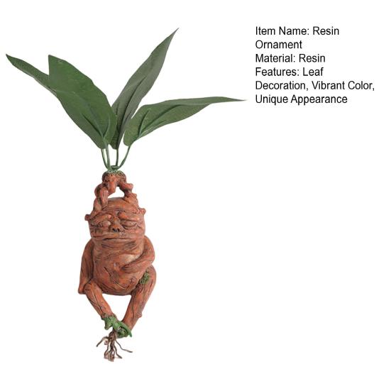 Мандрагора Статуя Смоляное Украшение Яркое Выражение Статуя Смоляная Украшение Домашнего Сада Смешной