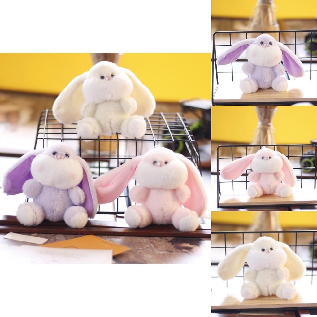 Adorable Cute Bunny Plush Keychain Soft Toy Charming Rabbit Bag Accessory