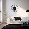 Designer Metal Wall Clock for Living Room | Latest Antique Stylish Fancy Decorative Big Size Wall Watch for Bedroom, Office, Kitchen, Dining