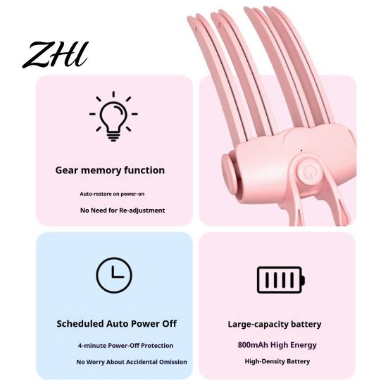 Electric Root Lifter Heated Hair Volume Clip, 2 Heat Settings Volumizing Lift Tool Instant for Thin Hair, Fluffy Bangs, USB Rechargeable Cordless