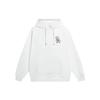Li-Ning X Pablo Ientile Solid Color Skull Print Cotton Drawstring Hoodie Unisex Hoodie White AWDS913-3