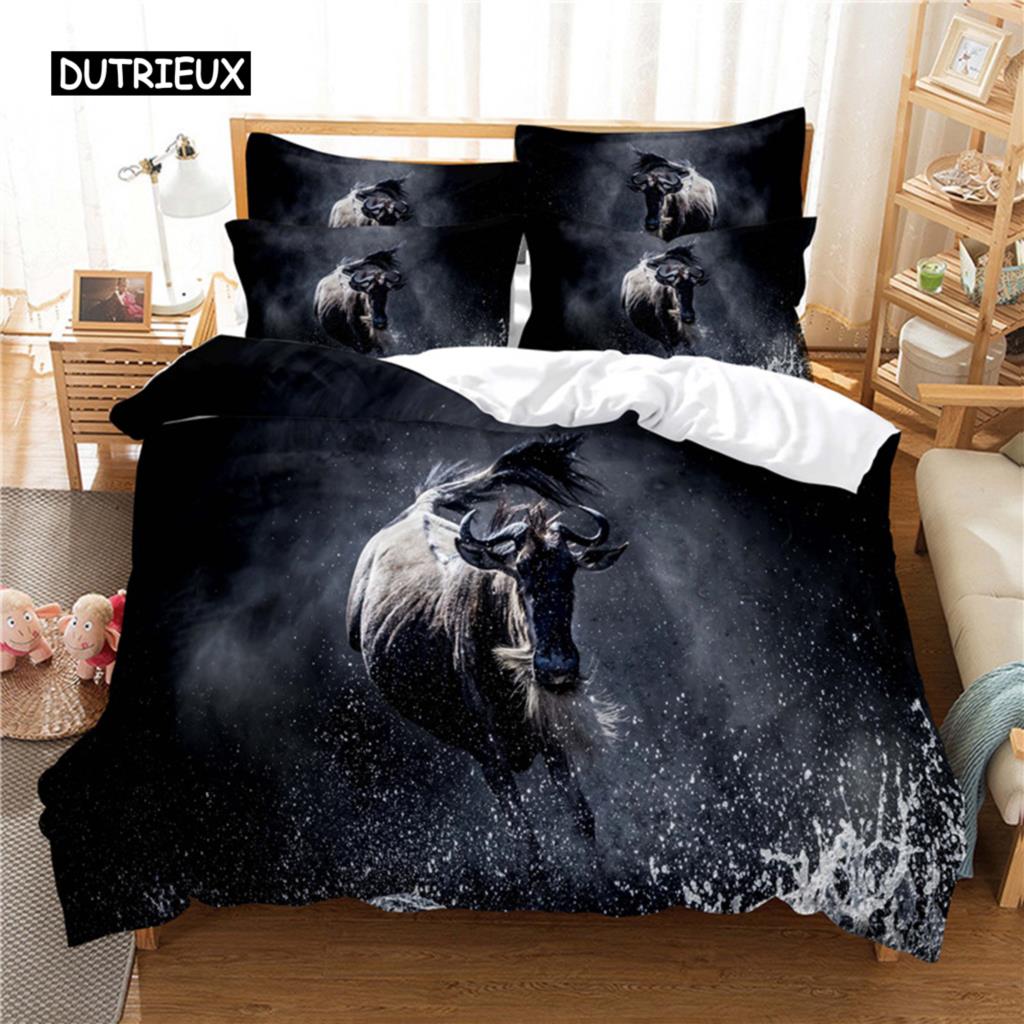 Blue Sky Cow Bedding Set Duvet Cover Set 3d Bedding Digital Printing Bed Linen Queen Size Bedding Set Fashion Design