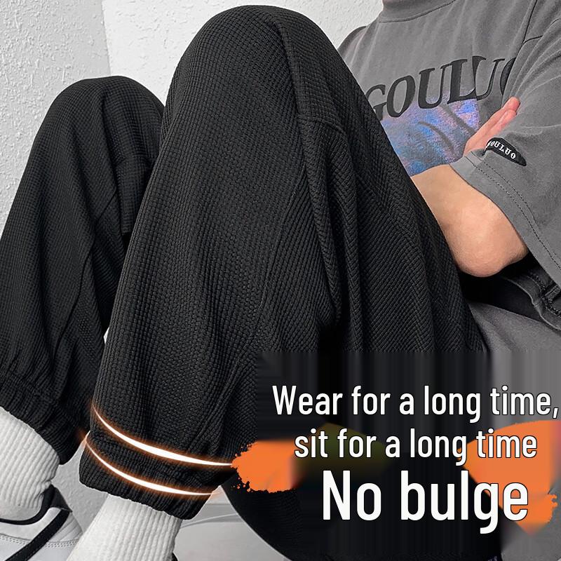 Jeanswest Men's Waffle Texture Casual Jogger Pants
