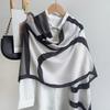 Новый контрастный шарф с буквами Модный длинный шарф Осенне-зимнее тепло Тонкая шаль Небрежное пляжное полотенце