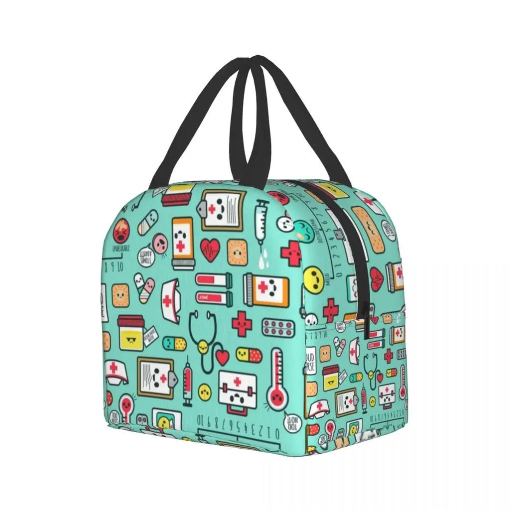 Горячая Распродажа Сумка для обеда медсестры для женщин Портативный термохолодильник Изолированная коробка для бенто Школьные сумки для пикника