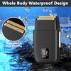 Men Electric Razor 3 Speed Adjustable Digital Display Waterproof Rechargeable Travel Portable Foil Shaver Hair Beard Trimmer Remover Tool