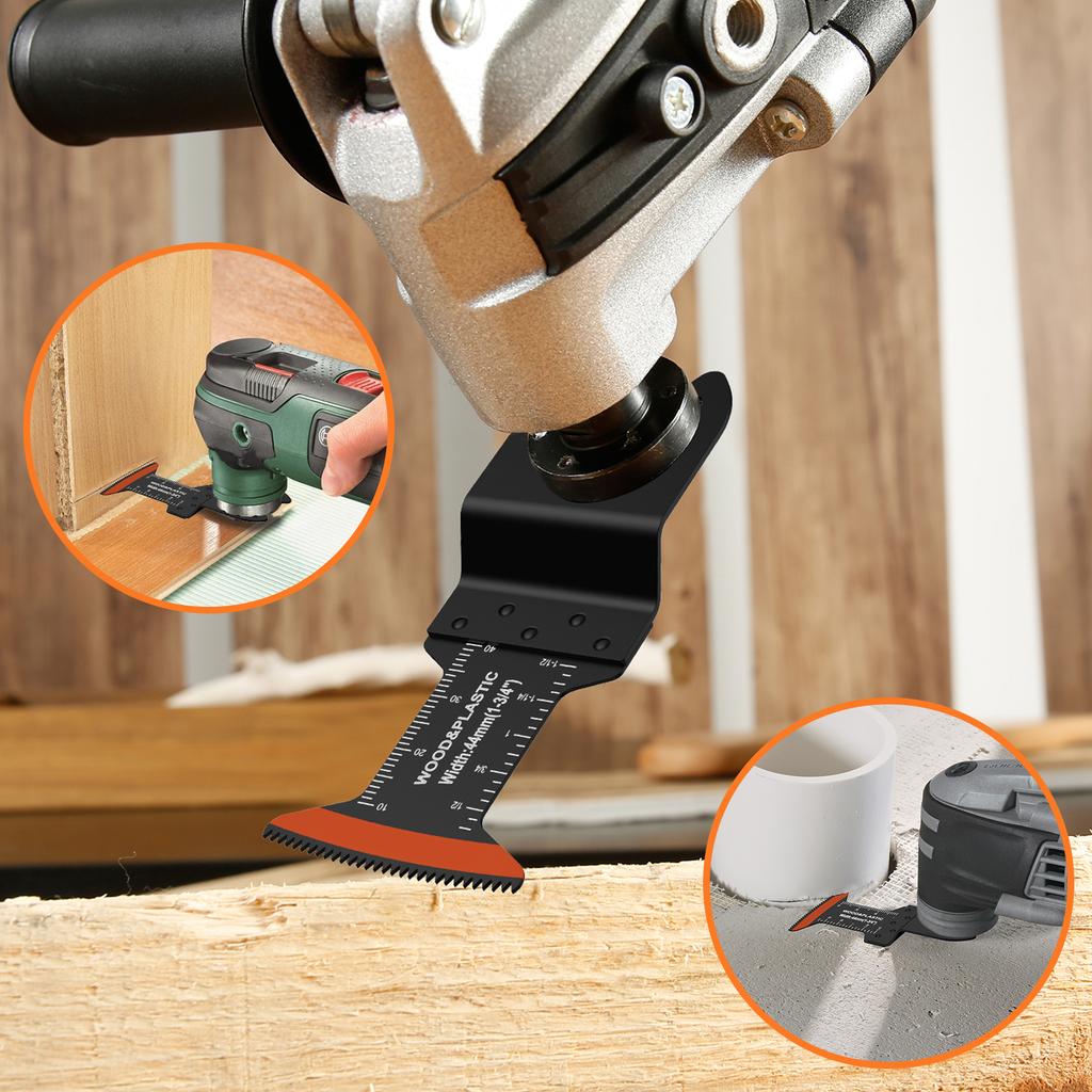 10/50Pcs Oscillating Saw Blades High Carbon Steel 44MM Arc Edge Multitool Blades Sharp Wear Resistant Oscillating Blades