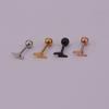 Vogue Small Cartilage Stainless Steel 2022 New 1PC 20G Trend Screw Back Piercing Jewelry Stud Earring Charming