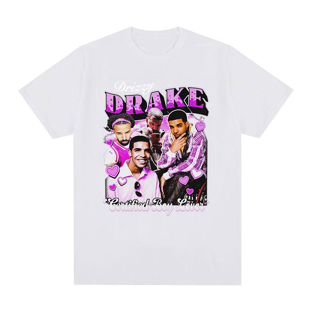 Rapper Drake Drizzy TShirt Certified Lover Boy Graphic TShirts Unisexs Fashion Hip Hop Casual Short Sleeve Oversized T Shirts