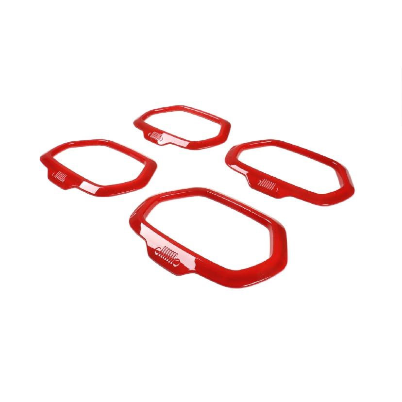 Дверь автомобиля, аудио динамик, декоративная крышка, кольцевая рамка, наклейки на отделку для Jeep Renegade 2016-2022, авто интерьерные молдинги