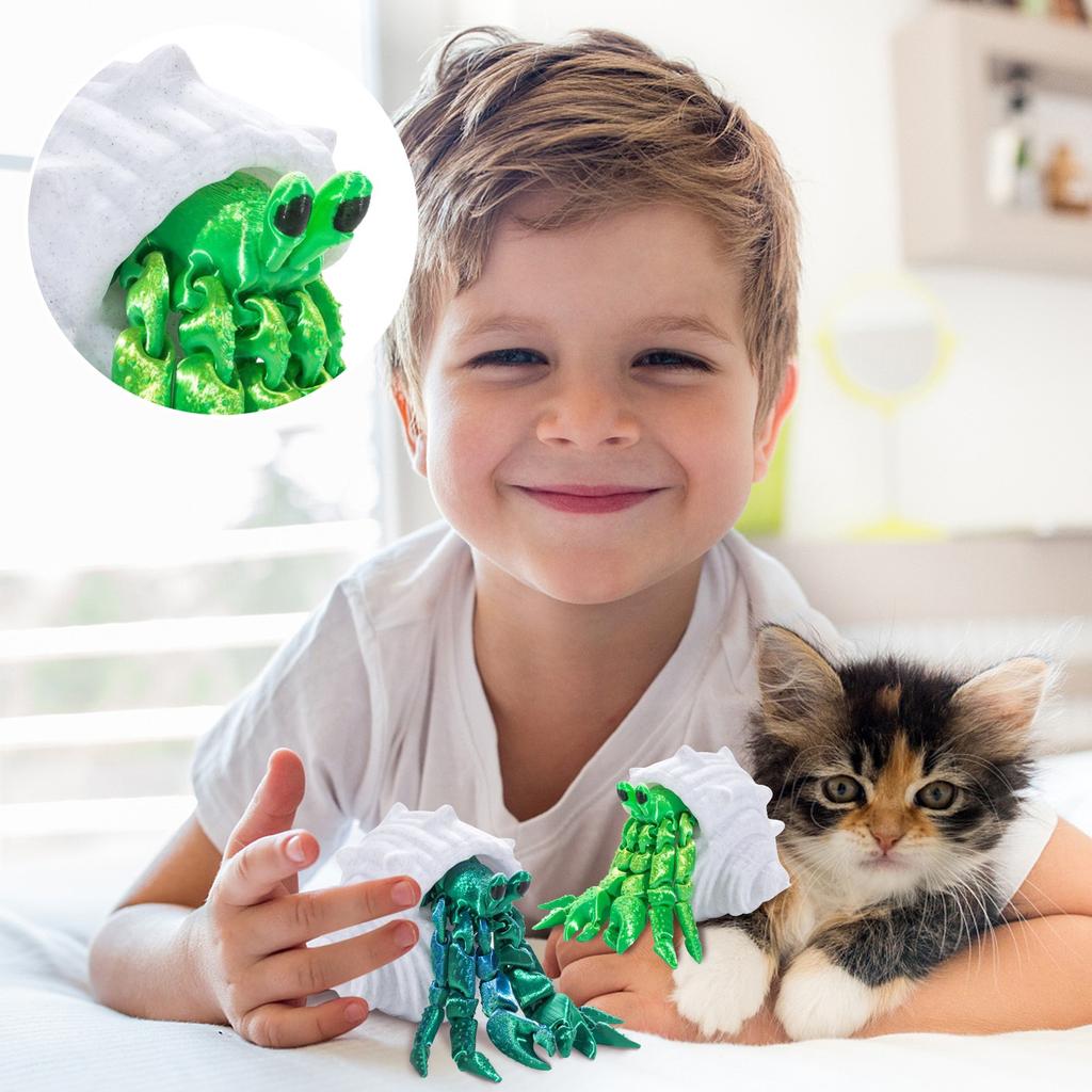 Большая игрушка-отшельник, напечатанная на 3D-принтере, съемная и подвижная интегрированная модель руки, детская игрушка