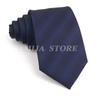 Men's Stripe Grey Navy Blue Wedding Ties Jacquard Woven 8CM Ployster Polka Floral Neck Ties