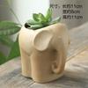 Terracotta Plant Pot Zakka Ceramic Succulent Bisque Pot with Saucer Cute Cartoon Animal Ceramic Flower Pot