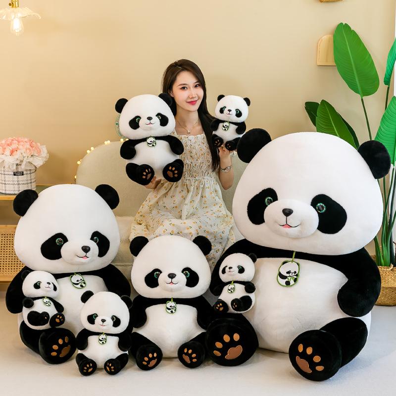 Panda Beibei Plush Toy Large Simulation National Treasure Cartoon Doll Sleeping Pillow for Girlfriend Birthday Gift