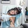 1 шт. Фланелевое одеяло с принтом Aitana, Высококачественное, Для всех сезонов, Декор для дома, Тепло и уют, Идеально для рождественских подарков