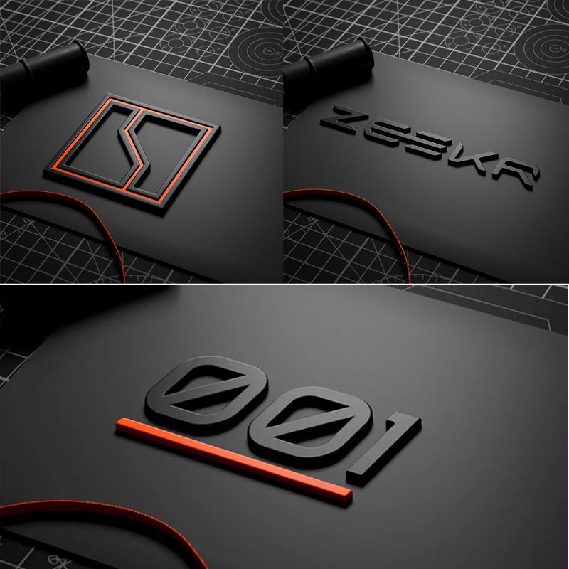 AAXT1 Для ZEEKR 001/X/007/7X Zeekr001 Модификация значка автомобиля Черненые задние логотипы Спортивные модифицированные буквы