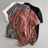 Women Summer Loose Round Neck T-Shirt Cotton Short Sleeve Casual Base Layer Tops