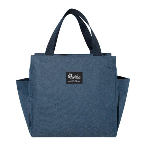 This insulated lunch bag, lunch box, or cooler bag is compact, lightweight, durable, and waterproof. It holds approximately 5L and 140g of thermos wat