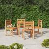 VidaXL 5pcs Garden Dining Set Solid Teak Wood, Garden Furniture, Outdoor Furniture, Table and Chair of 3157178