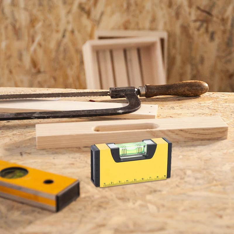 Магнитный уровень Инструмент для декорации Пузырьковые спиртовые уровни RV Карманные нивелиры Инструмент для плотников Каменщиков Декораторов