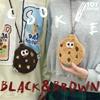 Couple Card Bag Storage Bag Headset Storage Bag Plush Small Wallet Cute Bag Cookies Coin Purse
