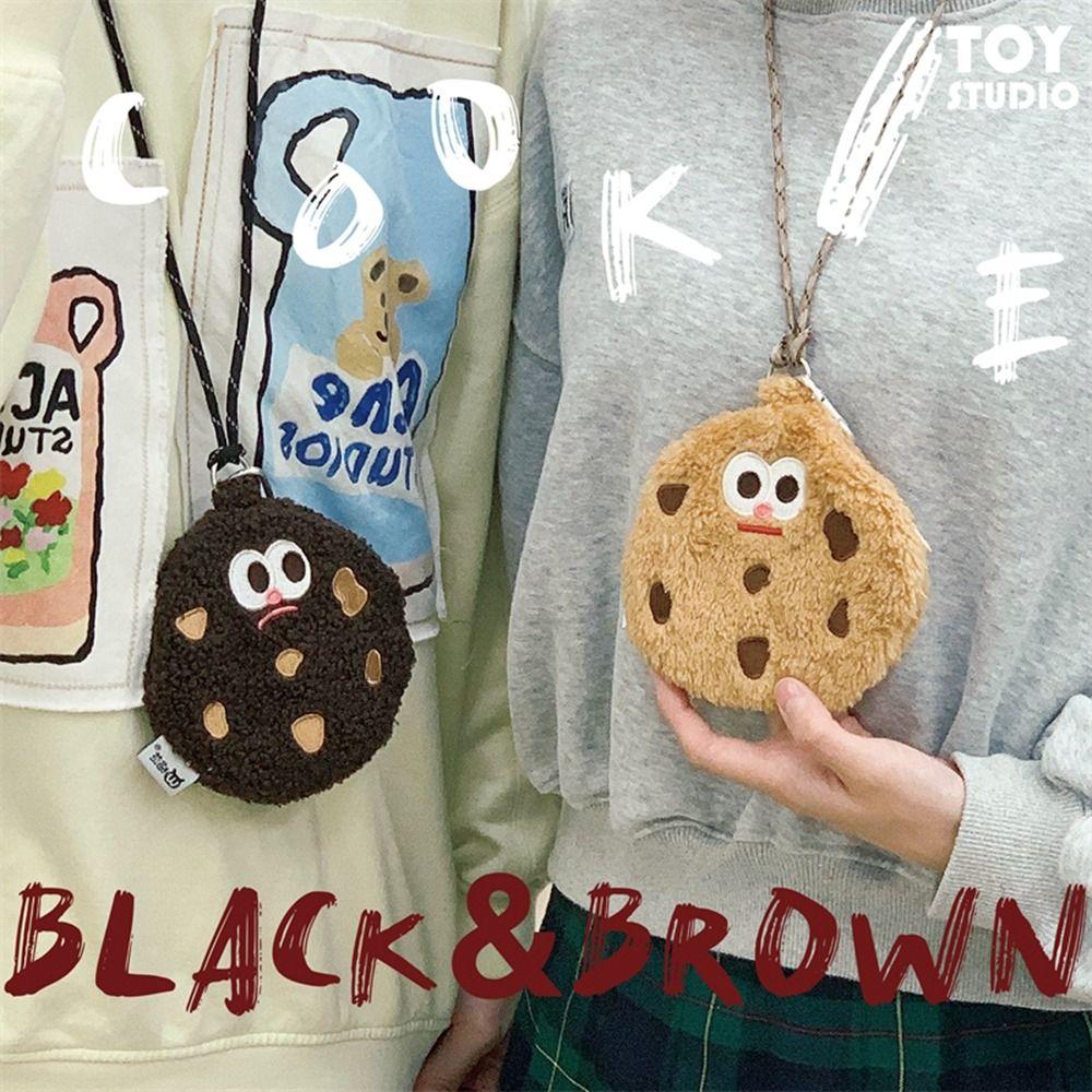 Couple Card Bag Storage Bag Headset Storage Bag Plush Small Wallet Cute Bag Cookies Coin Purse