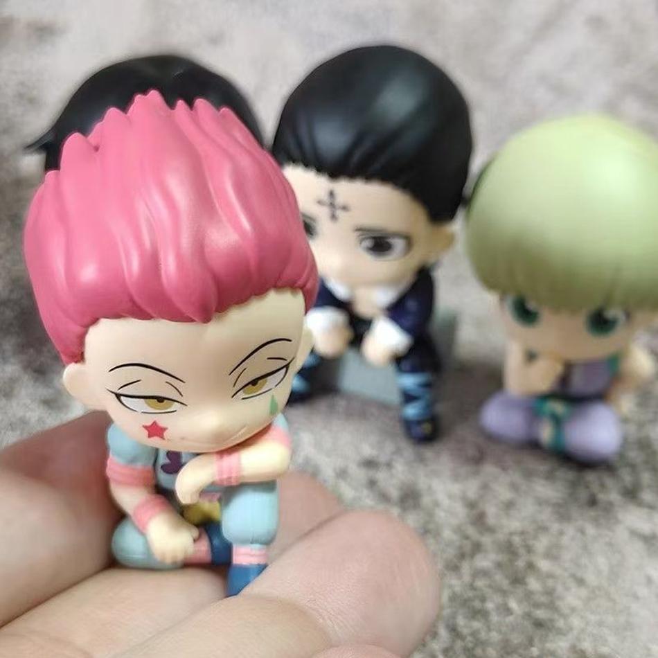 4-8pcs/set Aixlan GON FREECSS Figure Q Version HUNTER X HUNTER Action Figure in PVC Amine Christmas Gift Collectable Statue