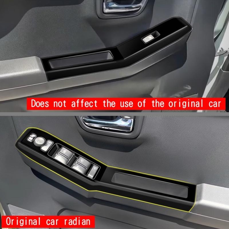 RHD For DAIHATSU TAFT 2024 2025 Interior ABS Carbon Fiber ide Armrest Window Lift panle glass rise control Switch Cover Trim