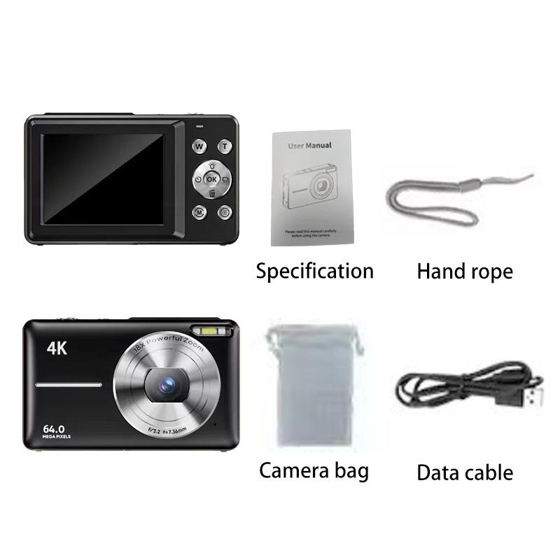 Ретро HD CCD цифровая камера для студентов - Камкордер для видеоблогов начального уровня