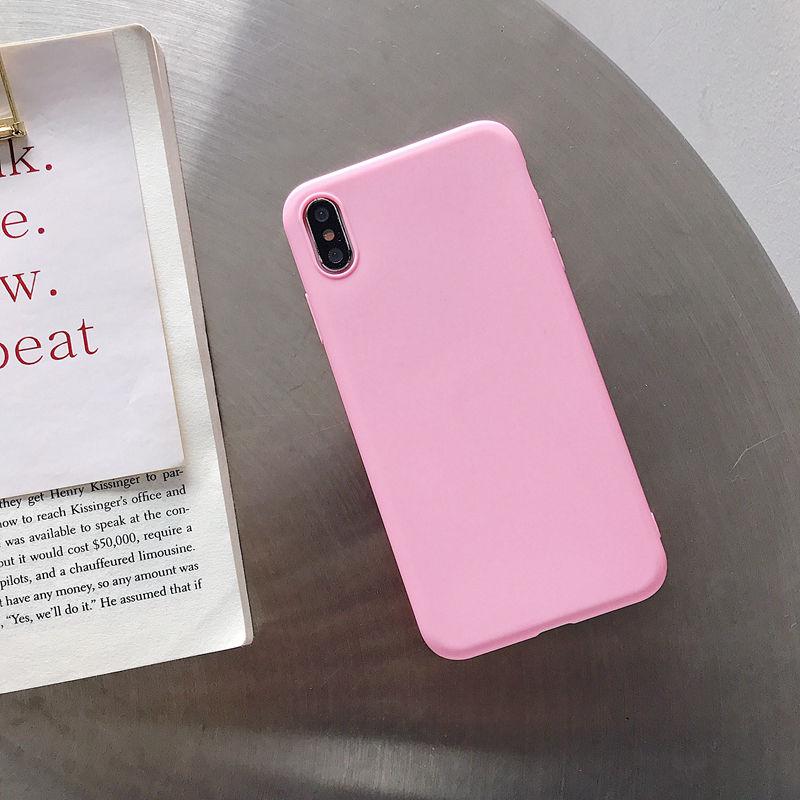 Чехол для телефона iPhone 11, простой однотонный чехол ярких цветов для iPhone 11Pro X XR XS Max 6 6s 7 8 Plus 5 5s SE SE 2020, новинка 2, 2 силиконовых мягких задних чехла из ТПУ