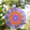 10 Inch Metal Wind Spinner Garden Decor Hanging Wind Chime 360 Rotating Hook No Battery Needed Artistic Design for Outdoor All Seasons