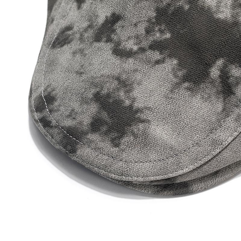 Кепка-берет осень-зима толстая теплая кепка вперед мужская большая окружность головы газетчик кепка