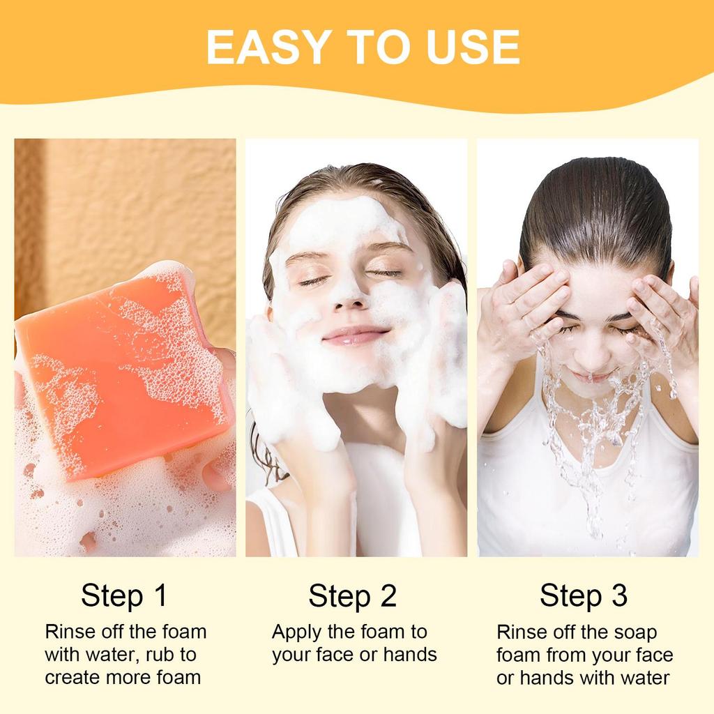 Мыло с койевой кислотой, витаминами C и E - Глубоко питает и увлажняет кожу - Очищает кожу от грязи и жира и осветляет кожу, 100 г