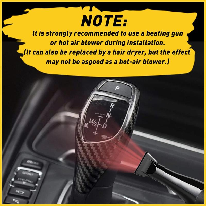 Автомобильная накладка на ручку переключения передач из углеродного волокна для BMW 1 2 3 5 серии X3 X4 X5 X6 F30 F32 F25 F26 F15 F16 F07 F01 Аксессуары