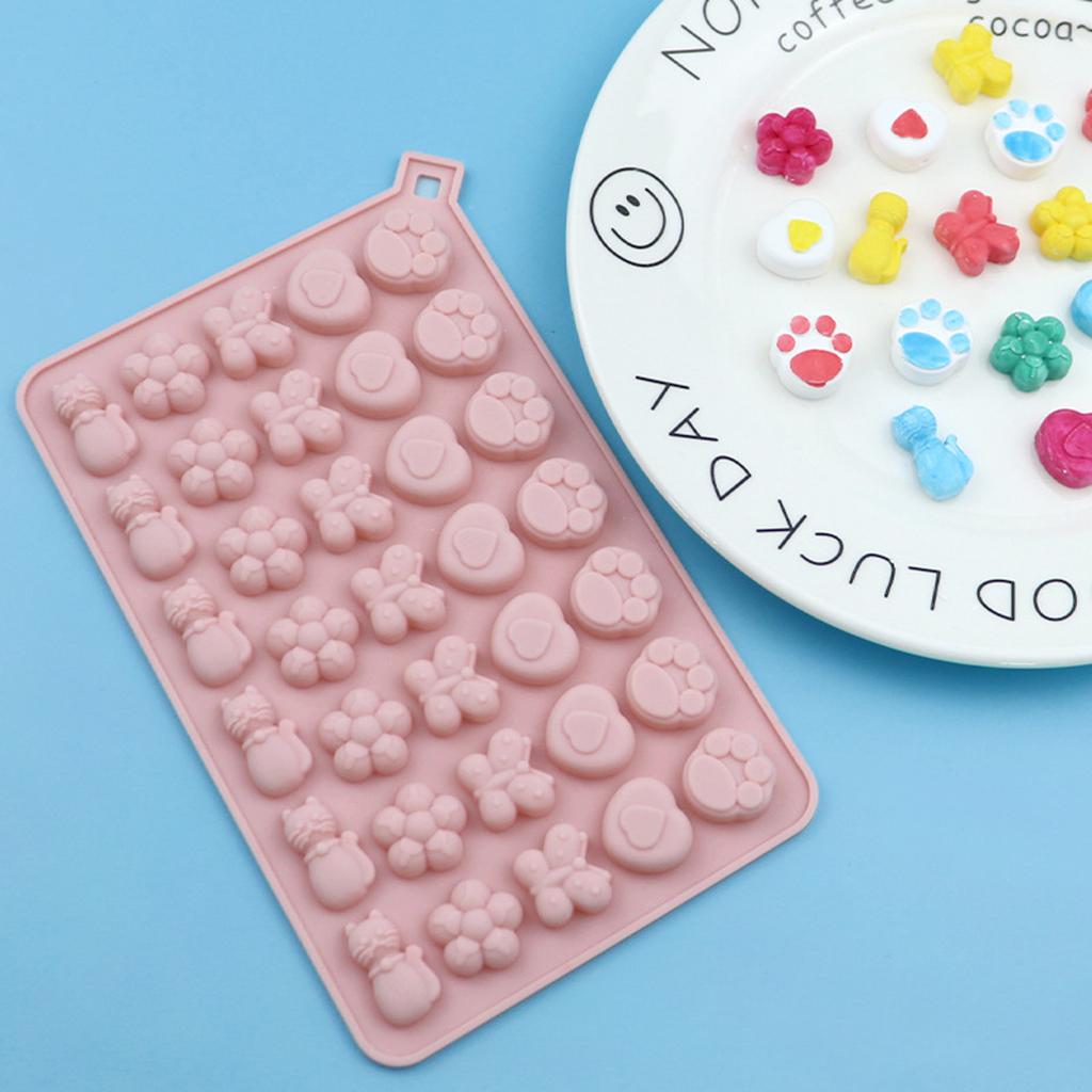 Мини-кошка, шоколад, силиконовая форма, 3D, насекомое, цветок, летний напиток, ледяные украшения, конфеты, желе, печенье, форма для выпечки, декор для торта