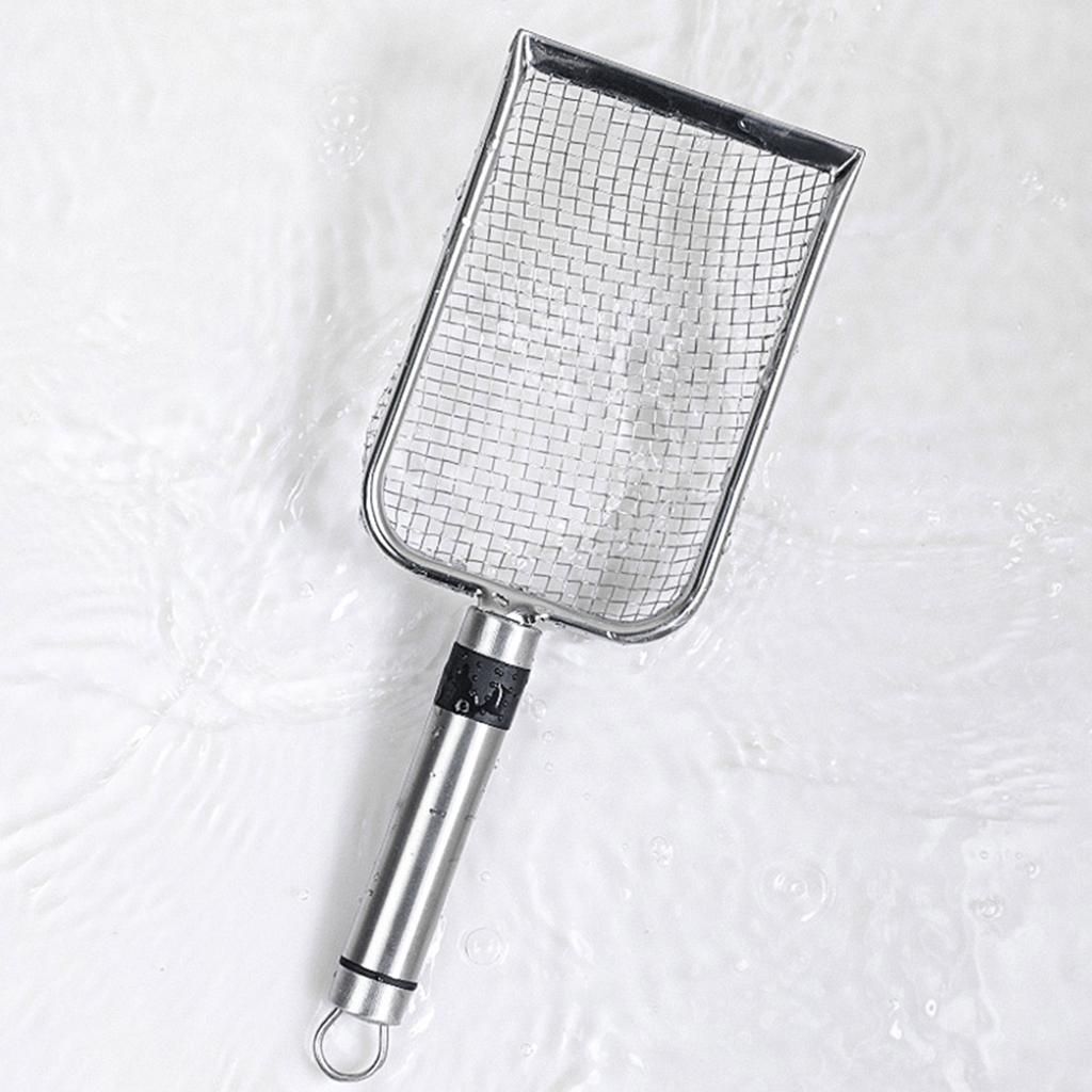 Large Cat Litter Scoops Metal Scoops for Kitten Litter Box Hollow Poop Sifter Deep Shovel Durable Litter Box Cleaner