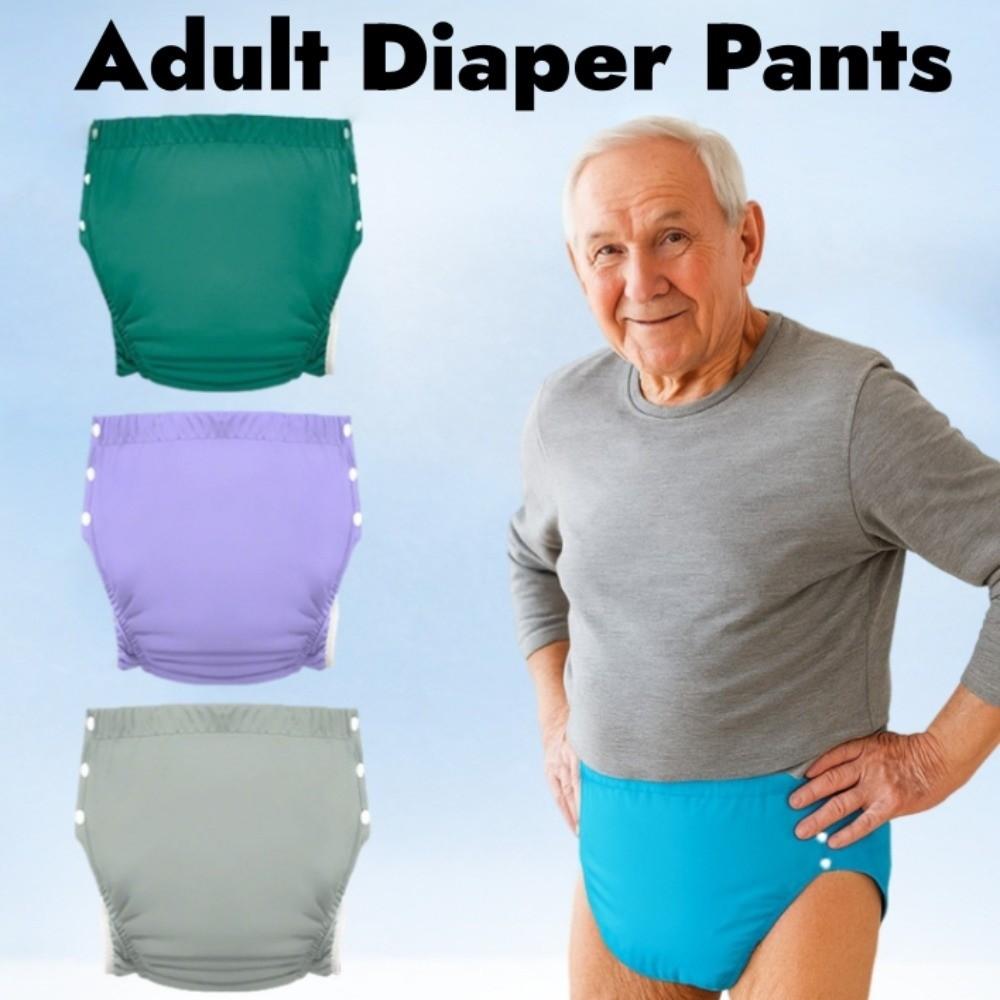 Cotton Adult Diaper Pants Leak-Proof Incontinence Underwear Washable Diaper Elderly Care