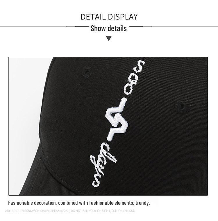 Трендовая хлопковая бейсболка с козырьком-утконосом и вышитым буквенным дизайном на все сезоны