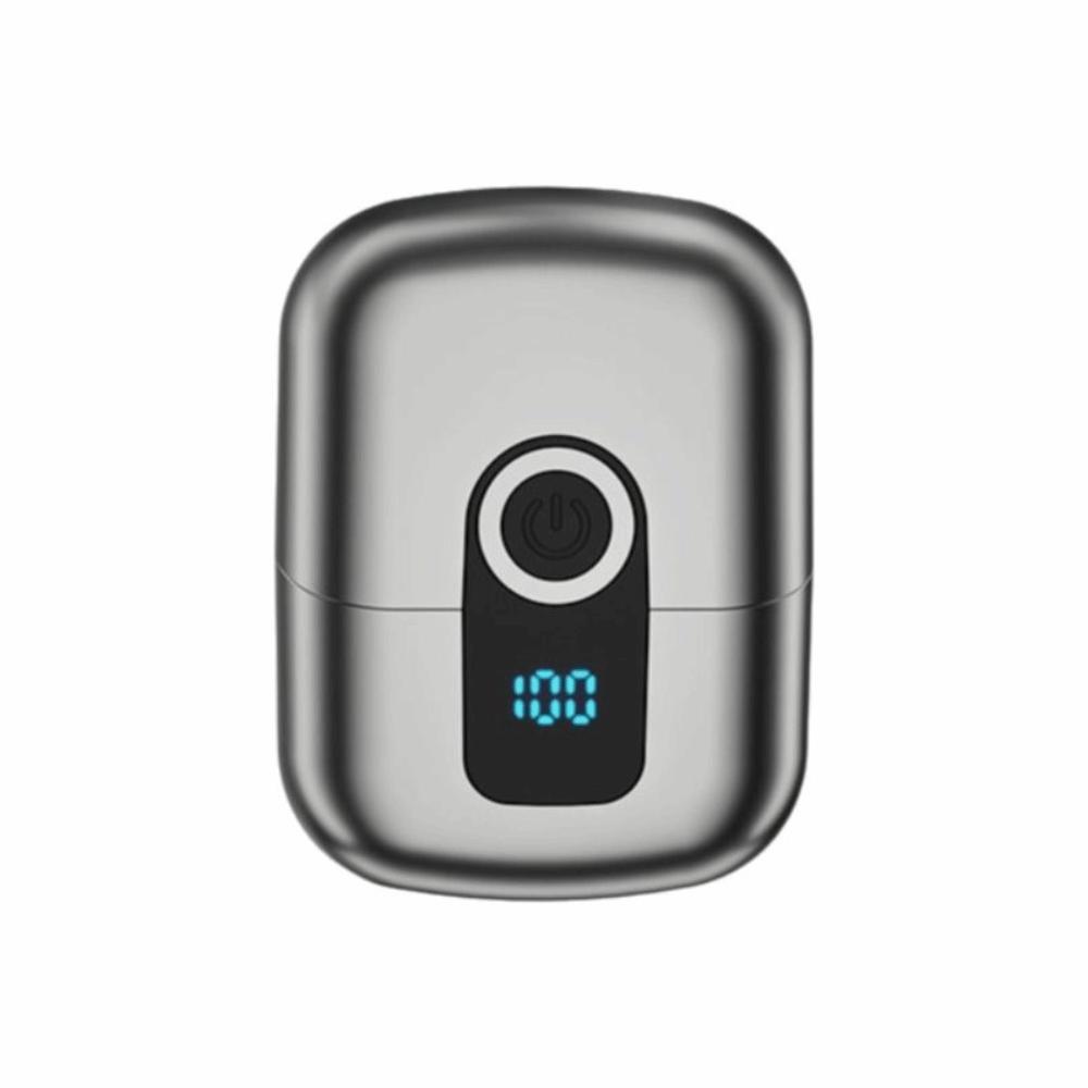 Double Head Mini Electric Shaver Magnetic Floating Men's Beard Trimmer Travel Use
