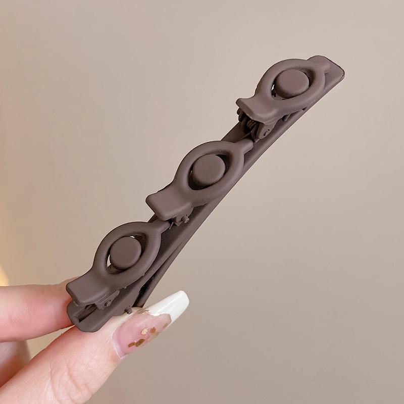 Осенне-зимняя заколка для волос «Кофе»: Женские бесшовные клипсы-уточки, BB и для челки