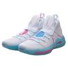Li Ning ALL DAY 5 Синтетическая кожа Нескользящие Износостойкие Средневысокие Баскетбольные кроссовки Мужские Белые ABPQ015-2