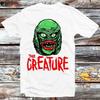 230 Gsm 100% Cotton Creature From The Black Lagoon Film T Shirt Vintage Retro Cool Gift Mens Womens Unisex Cartoon Anime Top Tee B413