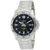 MTP-VD01D-1EV Men's Enticer Stainless Steel Black Dial Casual Analog Sporty Watch