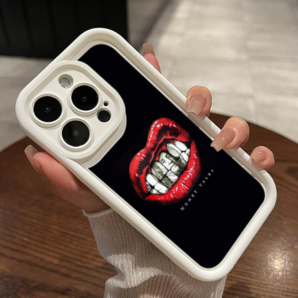 LZ19 Lips kiss art силиконовый чехол для телефона Xiaomi 11 Lite 5G 14T Redmi 14C 13C A3 Note 12 11 9 10 13 Pro Plus противоударный задний чехол