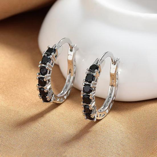 Серебряные серьги-кольца Yousheng для женщин, серьги-кольца с кубическим цирконием на День матери, годовщину, день рождения, подарки