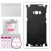 apgo Protective Skin Sticker for the Back+sides Compatible with Samsung Galaxy S8, Full Wrap Film, Foil, Vinyl - Pattern Black Honeycomb