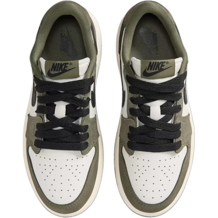 Jordan Кроссовки Air Jordan 1 Low White Green для детей HQ6996-200