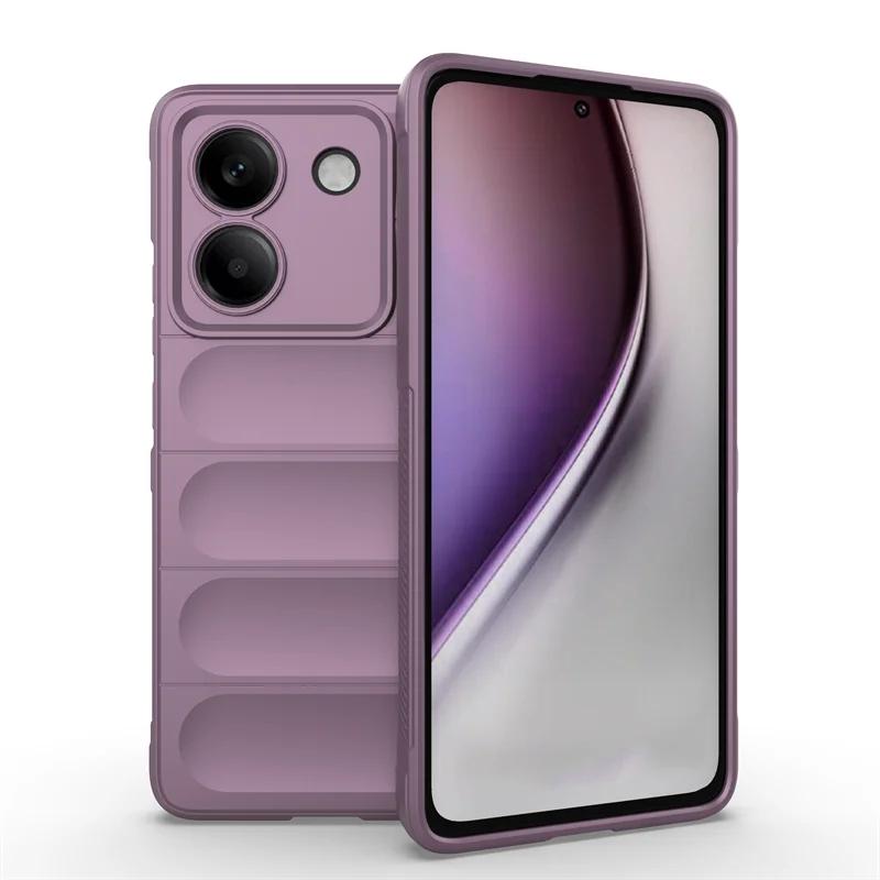 Силиконовый матовый бронированный чехол для телефона для POCO M7 Pro 5G F7 F7 Pro F7 Ultra X7 X7 Pro 5G Беспроводная зарядка Ударопрочный защитный чехол