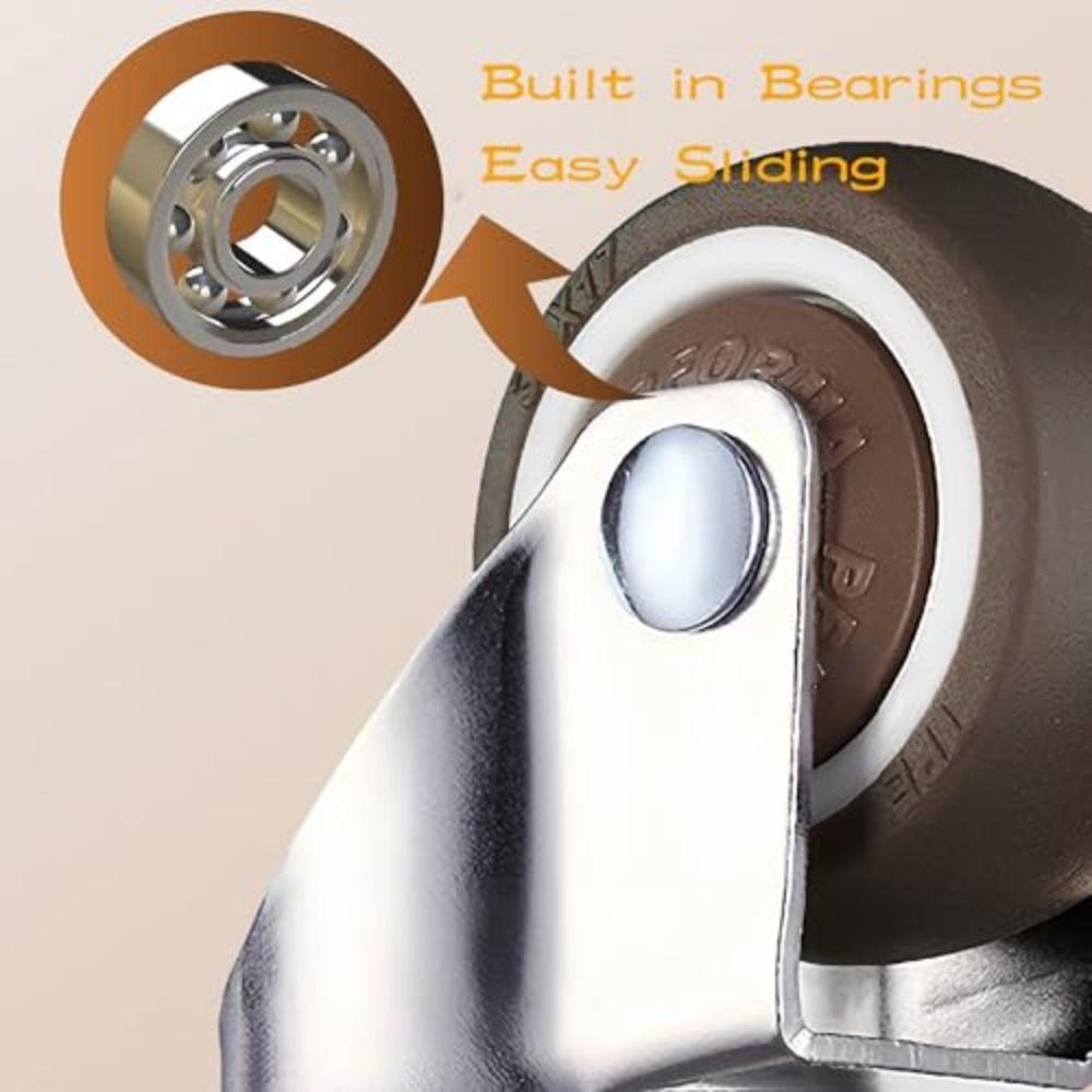 Шариковые Поворотные Колеса Металлическая Верхняя Часть Мебельные Колеса Бесшумные Колеса Колесики Стол